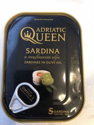 SARDINA U MASLINOVOM ULJU 105 G ADRIATIC QUEEN SARDINA POSTI