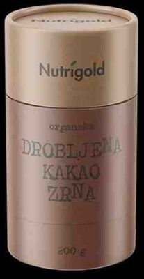 KAKAO ZRNA DROBLJENA ORG.200 G NUTRIGOLD