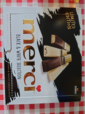 BOMBONIJERA MERCI BLACK WHITE 240 G