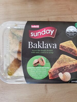 SUNDAY BAKLAVA PISTACIJA, ORAH I MASLAC 500 G
