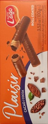 VAFEL ROLICE S COKOLADNOM KREMOM I PRELJ. 100 G PLAISIR LAGO