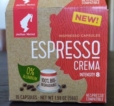 KAVA KAPSULE ESPRESSO CREMA 56 G JULIUS MEINL