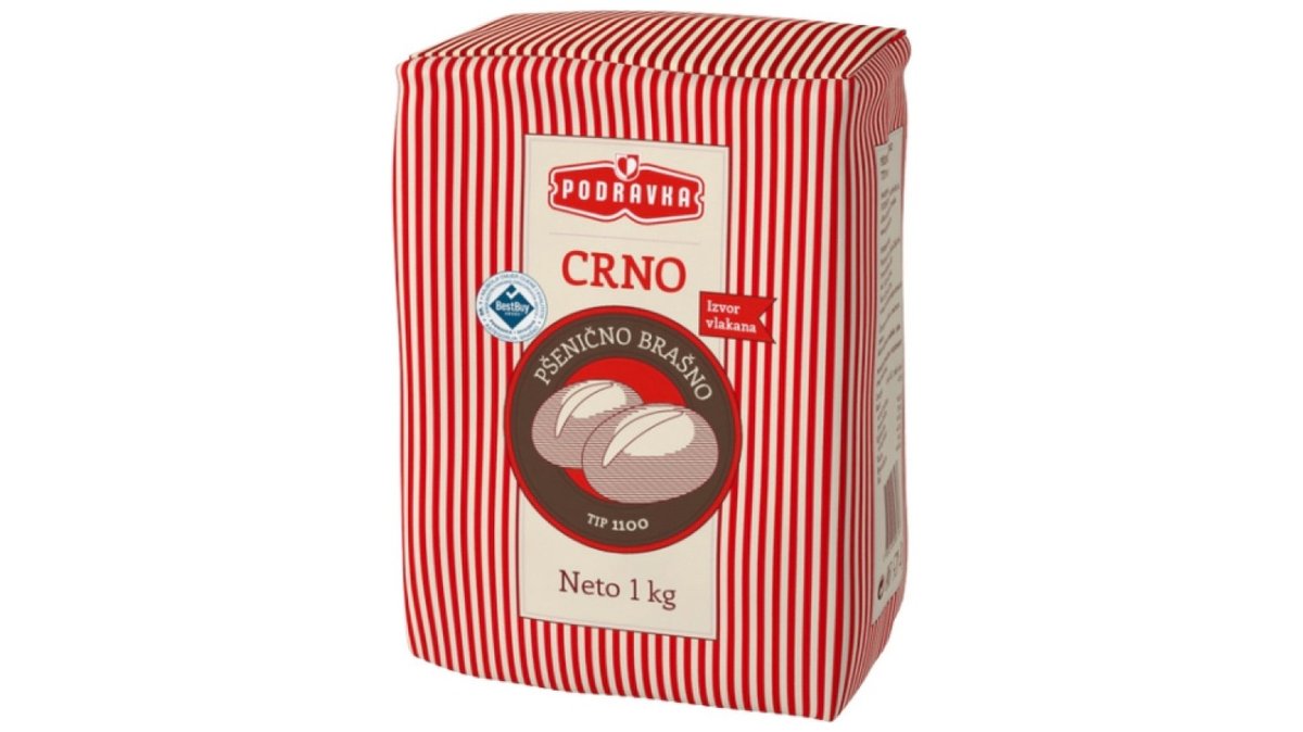 Podravka crno brašno tip 1100 1kg