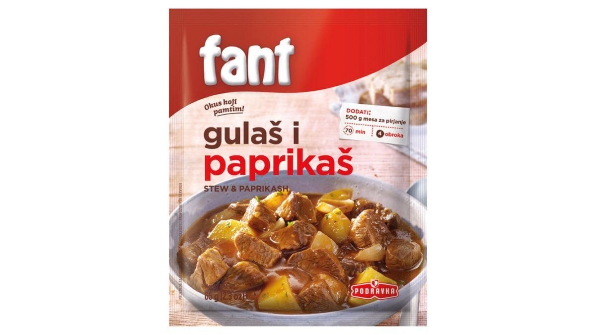 Podravka fant mješavina za gulaš i paprikaš 65 g