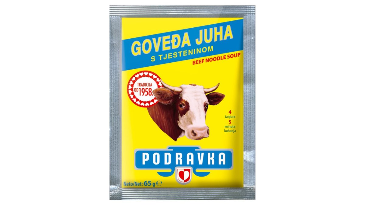 Podravka Goveđa juha s tjesteninom 65g