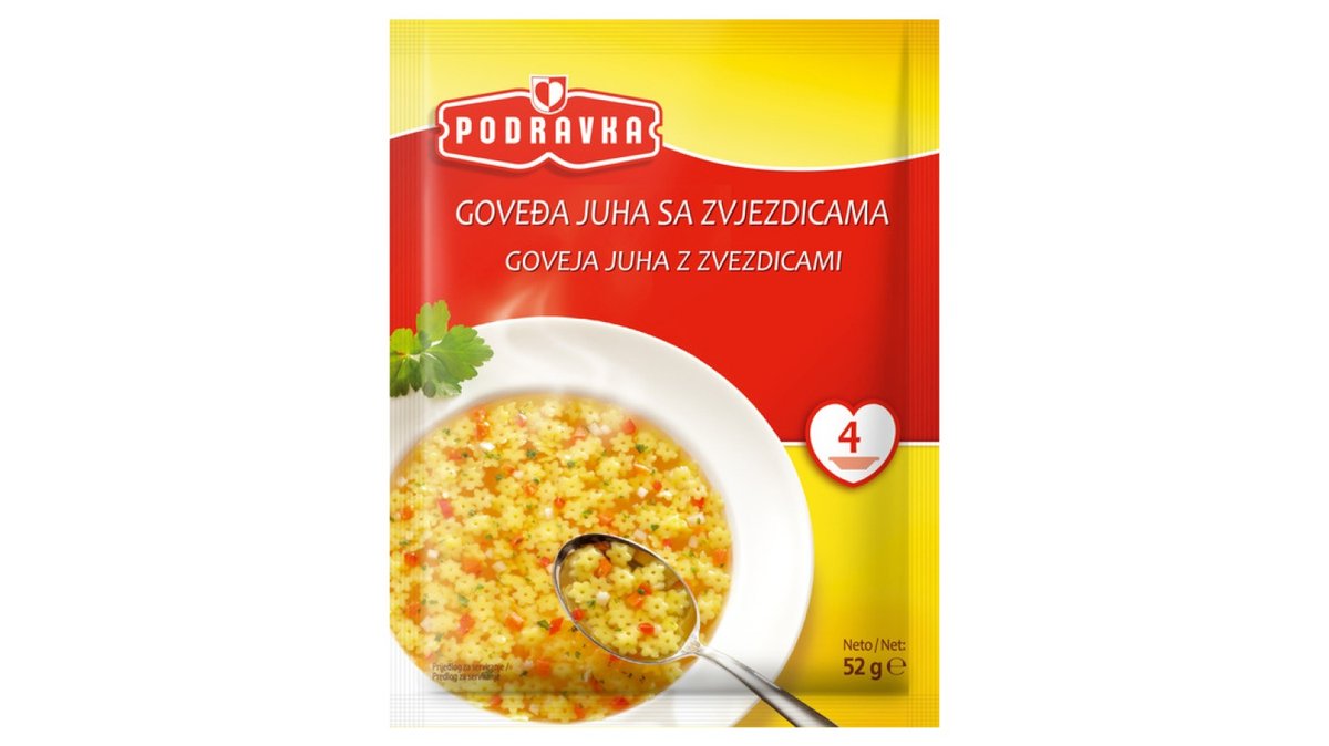 Podravka Goveđa juha sa zvjezdicama 52g