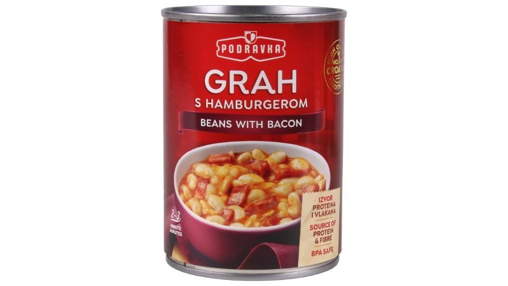 Podravka grah s hamburgerom 400 g
