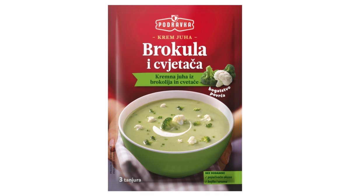 Podravka Krem juha od brokule i cvjetače 66g