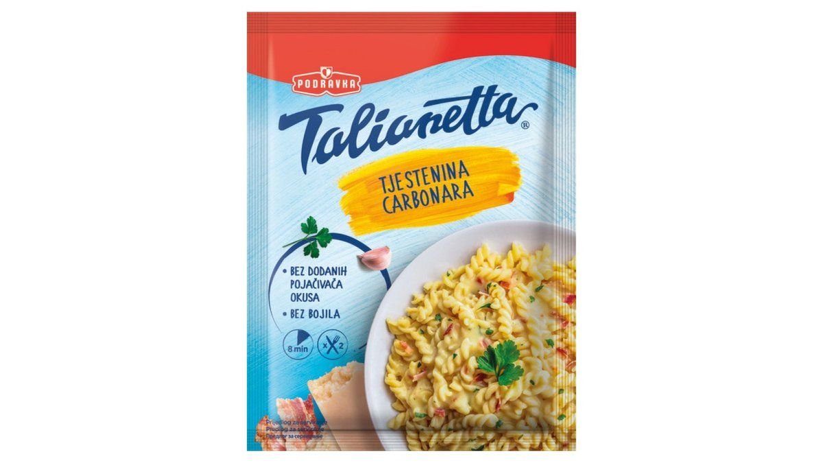 Podravka talianetta tjestenina carbonara 160 g