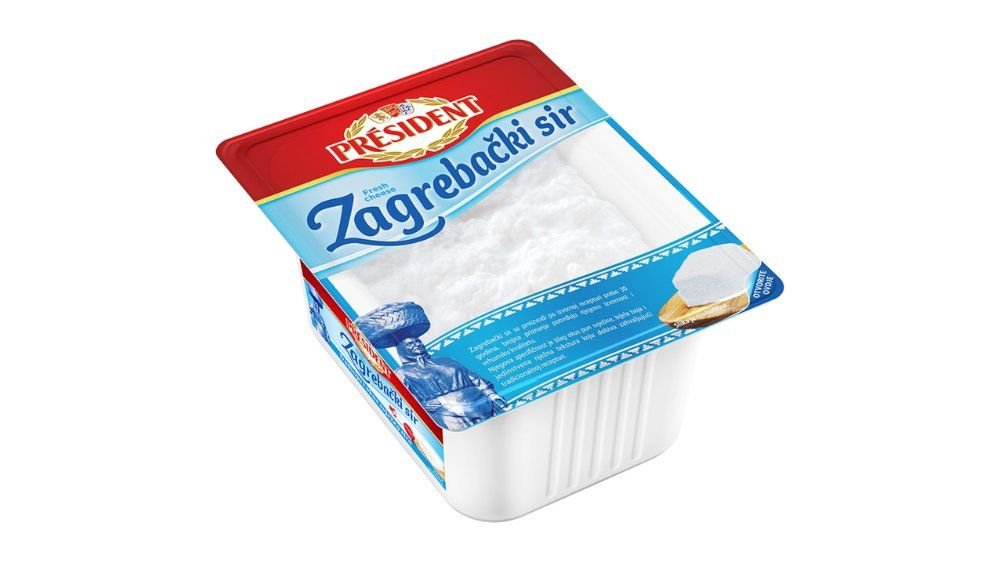President zagrebački svježi sir 375 g