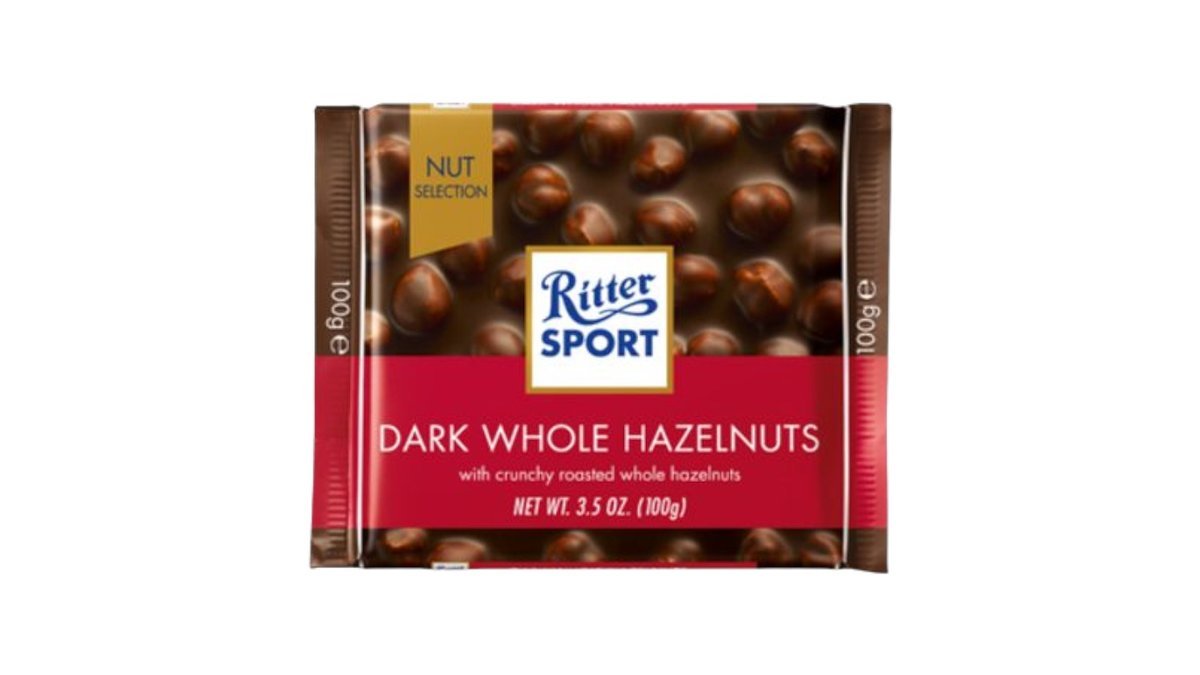 Ritter Čokolada Sport Dark Whole Hazelnuts 100g