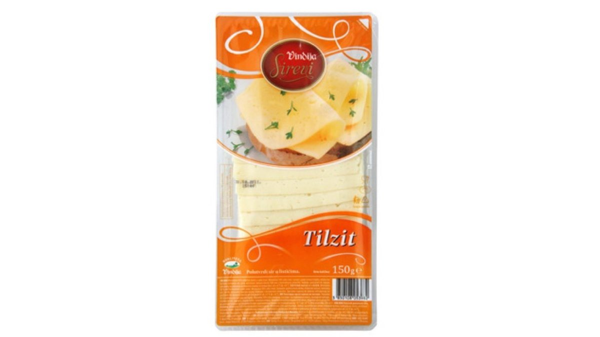 Sir Tilzit polutvrdi u listićima Vindija 150g