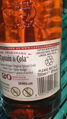 RUM CAPTAIN MORGAN 0,7 L