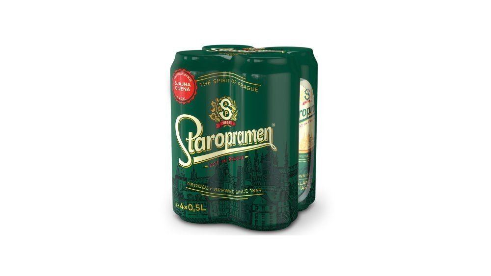 Staropramen Pivo 4x0,5 l