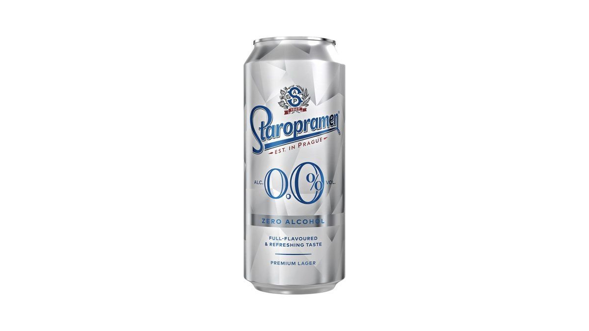 Staropramen Premium Bezalkoholno Pivo 0,0% Limenka 0,5 l