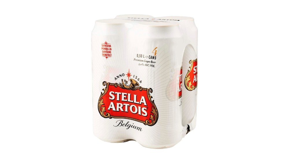 Stella Artois Svijetlo Pivo 4*0,5l