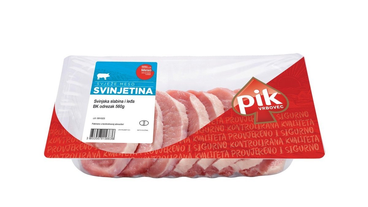 Svinjska slabina i leđa 575g Pik