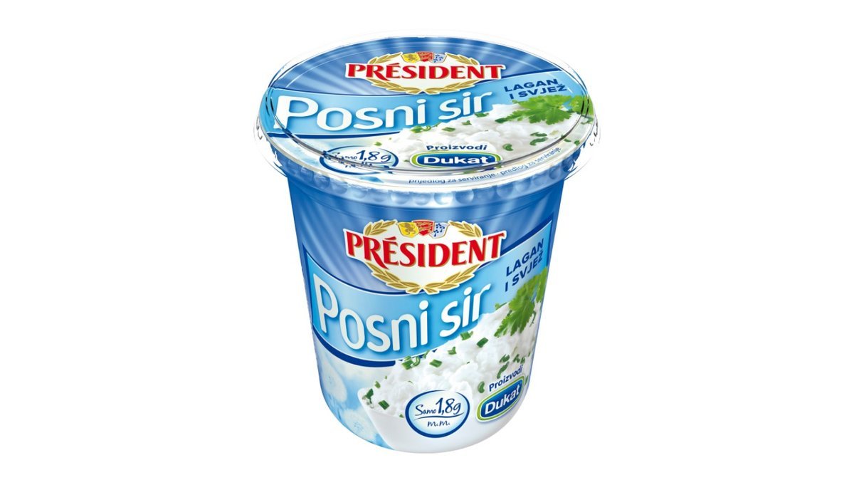 Svježi Posni Sir President 500g