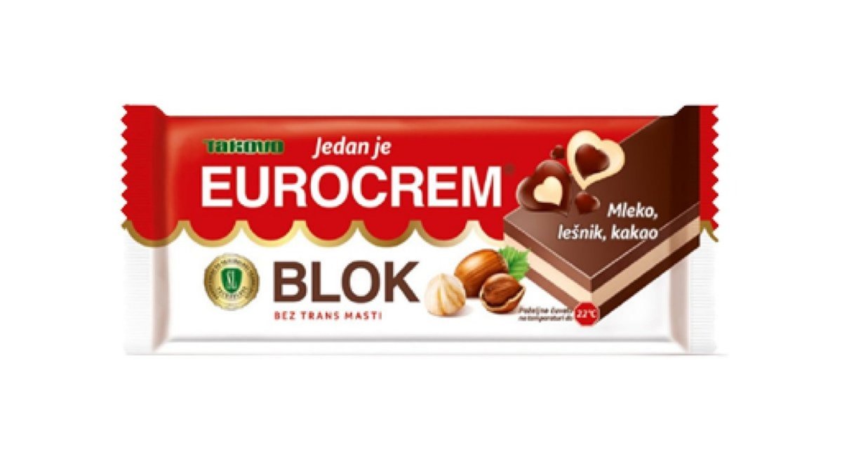 Takovo Čokolada Eurokrem Blok 90g 