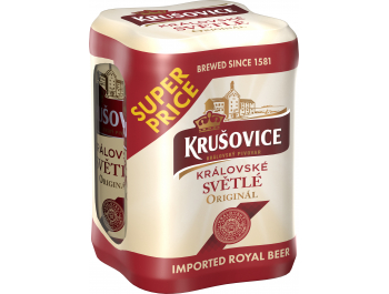 Krušovice svijetlo pivo 1 pak. 4×0,5 L