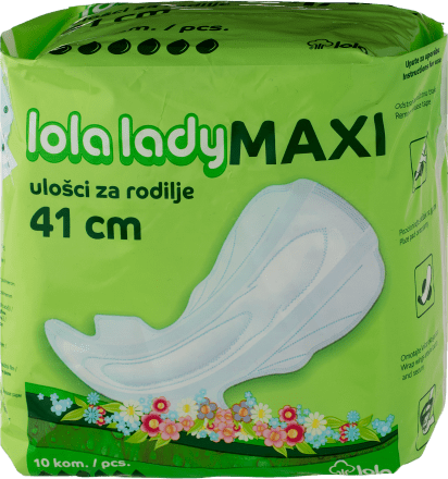 Ulošci za rodilje Maxi, 10 kom.