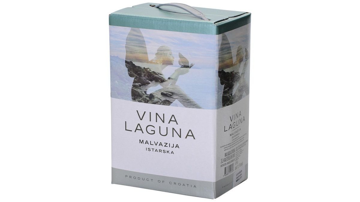Vina laguna malvazija kvalitetno bijelo vino 3 l