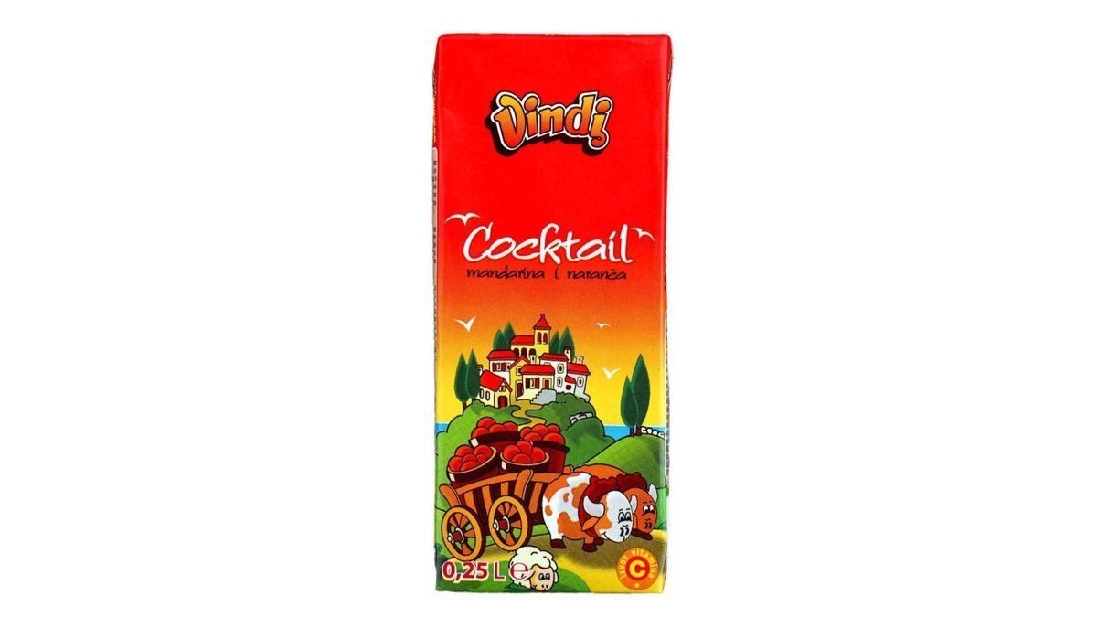 Vindi sok cocktail mandarina naranča 0,25l