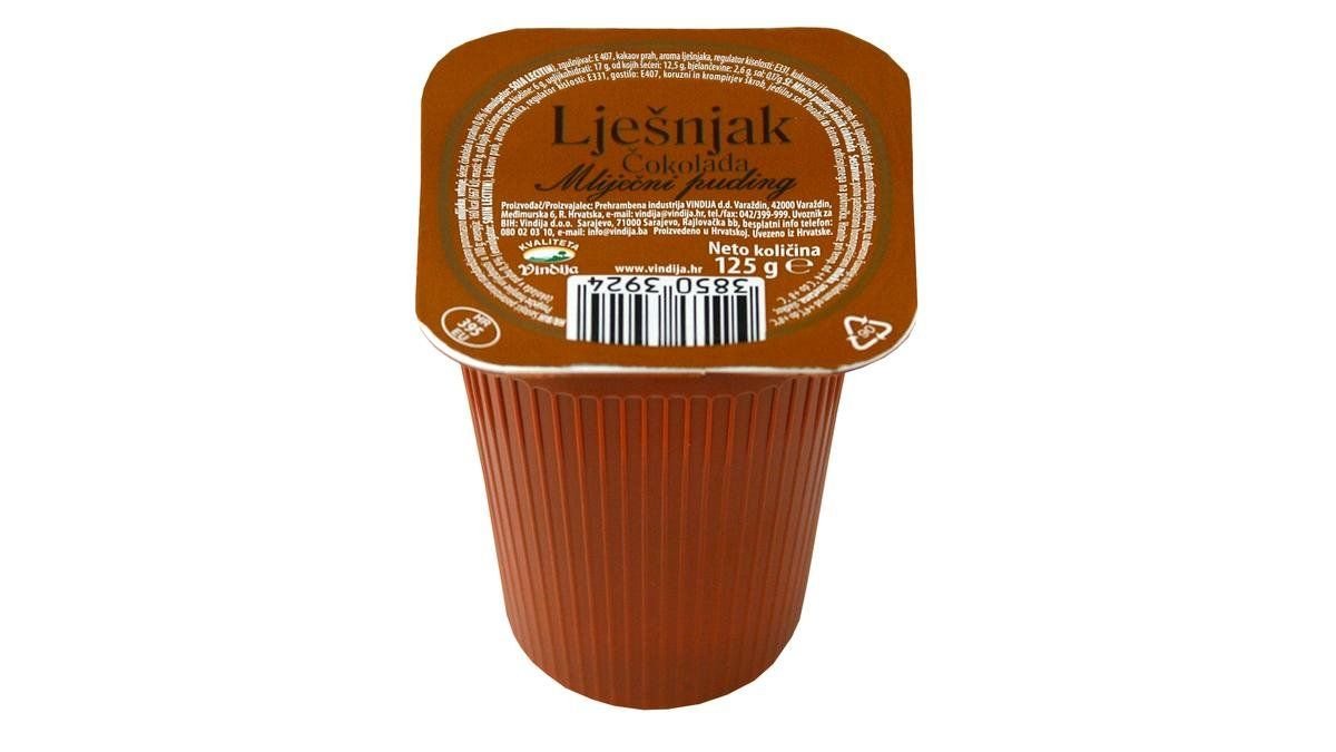 Vindija mliječni puding lješnjak čokolada 125 g