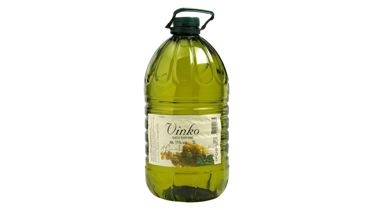 Vinko Hercegovinavino bijelo stolno vino 5 l