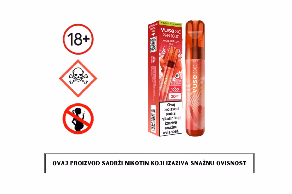 Vuse go 1000 Watermelon Ice 20 mg 1 komad
