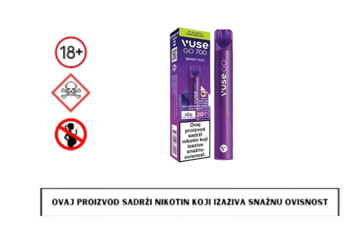 Vuse go 700 berry fizz 20 mg