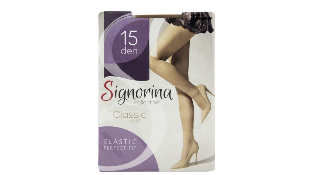 Ženske hulahop Signorina 15den 3/4 smeđa