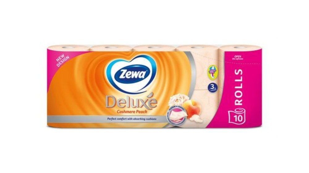 Zewa Aqua Tube Toaletni Papir Deluxe Breskva 10 Rola